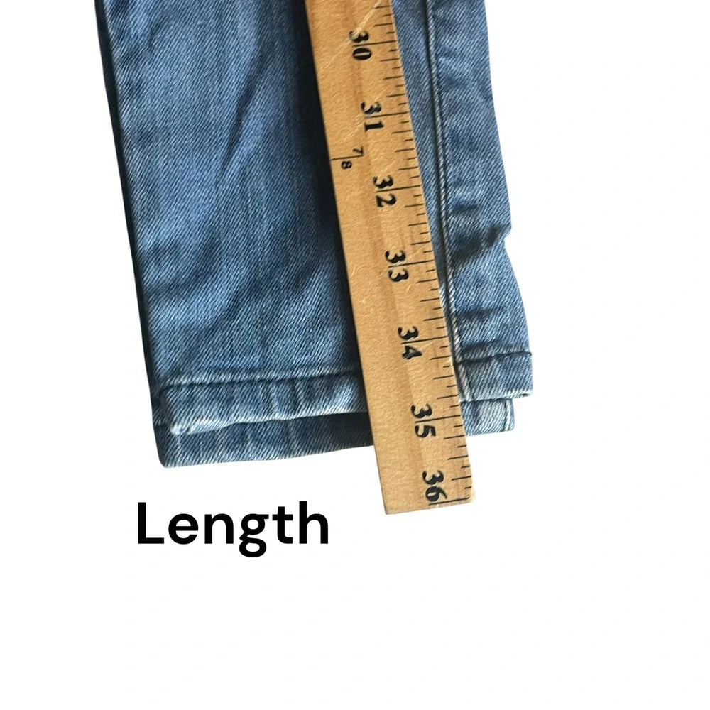 Crystal Vogue Jeans Girls 14 Blue Rhinestone‎ Embellished Y2K Skinny